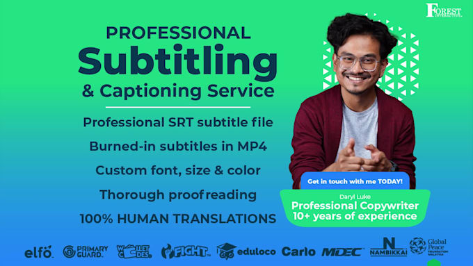 provide expert subtitles and captions in english, malay and indonesian