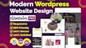 create modern wordpress website design with elementor pro
