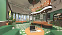 do interior design 3d render retail store, cafe, restaurant, coffee shop