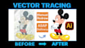 do manual vector tracing , replicate logo in adobe illustrator