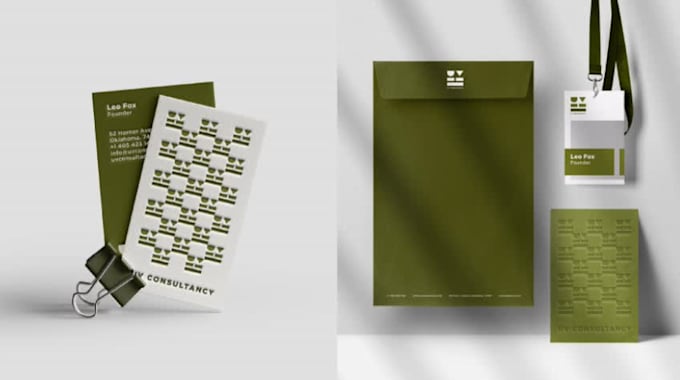 design business card and stationery