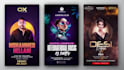 design party, event, concert flyers