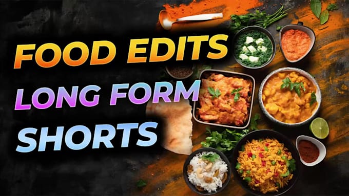 do professional cooking video and food video editing