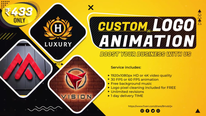 Create custom unique logo animation for your business by Mukesh_motion |  Fiverr
