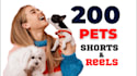 provide you 200 pets youtube shorts
