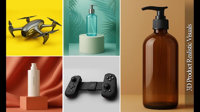 do 3d product modeling, photorealistic rendering animation