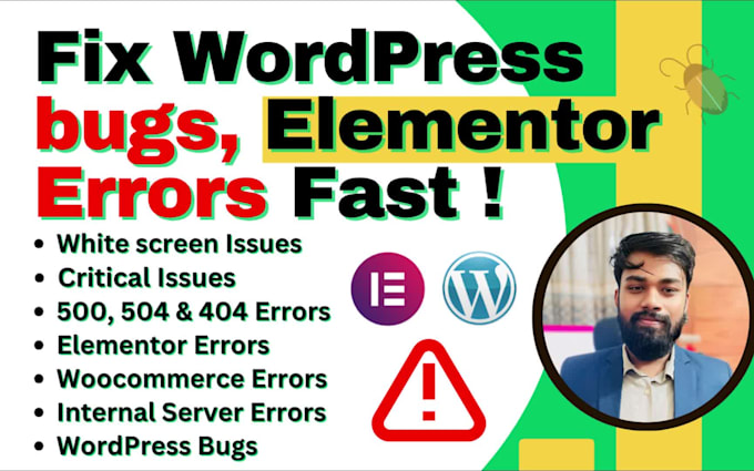 fix any kind of wordpress bugs and elementor errors fast