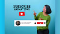 design a stunning youtube subscribe button and bell animation