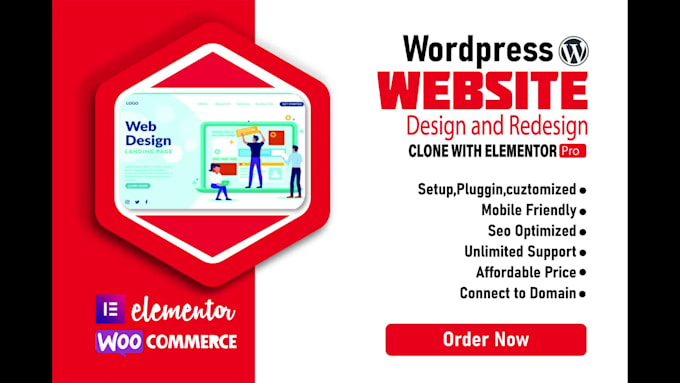 do modern wordpress website and redesign wordpress website