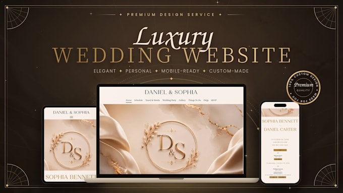 design a custom zola wedding website with rsvp