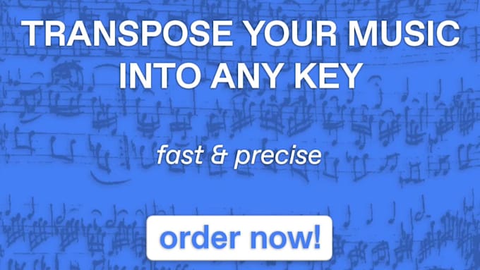 transpose your sheet music into any key