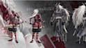 create 2 pose reference sheet indie goofy character, oc game comic illustration