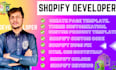 customize shopify dawn theme custom coding and bugs fixing