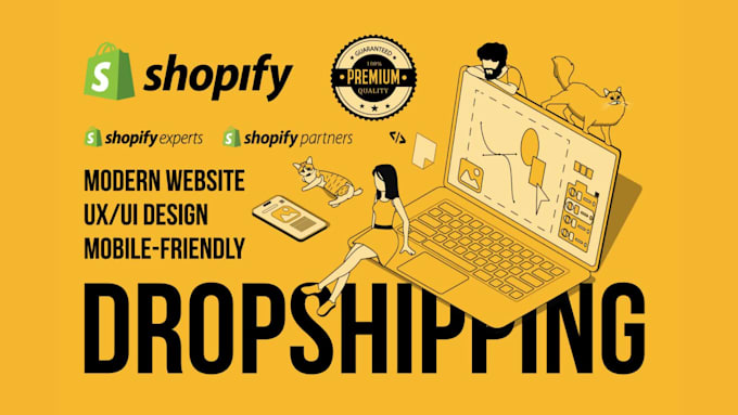 help create and design your dropshipping website on shopify