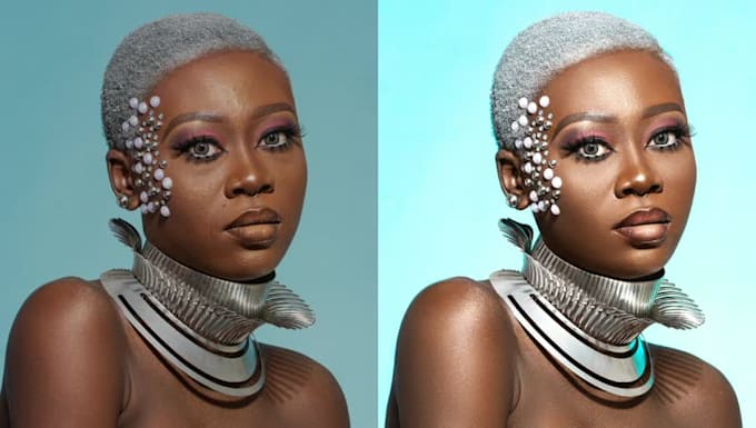do high end photo retouching