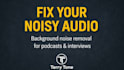clean up your audio and remove background noise