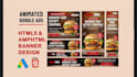 create HTML5 animated banner ads for google ads