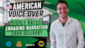 record an american male voice over