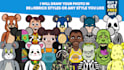 draw your photo in bearbrick style