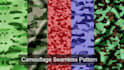 design camouflage seamless patterns for print or textile