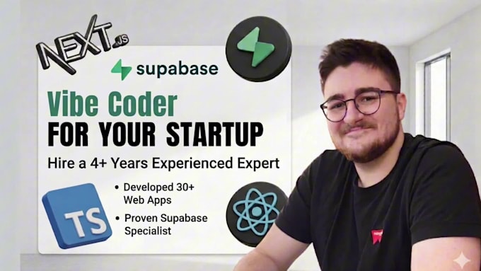 be vibe coder for startups, cursor, next js, supabase, claude code