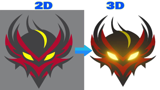 Convert your 2d logo to 3d and create a professional animation by ...