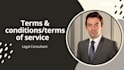 write, review legal terms and conditions for your website