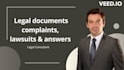 write legal documents complaints, lawsuits and answers