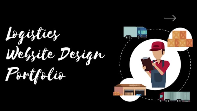 design logistics website, trucking, freight broker, cargo website