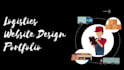 design logistics website, trucking, freight broker, cargo website