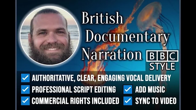narrate your british documentary bbc style voice over