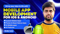 build top notch ios android mobile app using flutter react native, ai features