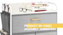 installation instruction assembly product video 3d animation