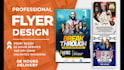 make a party, event flyer, and social media flyer design