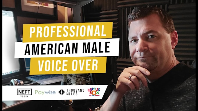 record a professional american english male voice over