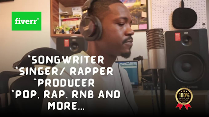 be songwriter producer for rap rnb pop lyrics on any beat