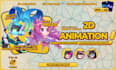 animate and loop your 2d character, art or image