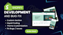 do shopify custom coding and bug fix