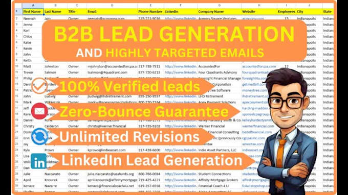 do highly targeted b2b lead generation email list building