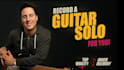 record electric guitar solo, professional studio quality