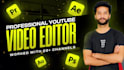 do professional youtube video editing and post production