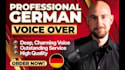produce german male voice over with a deep warm voice for meditation