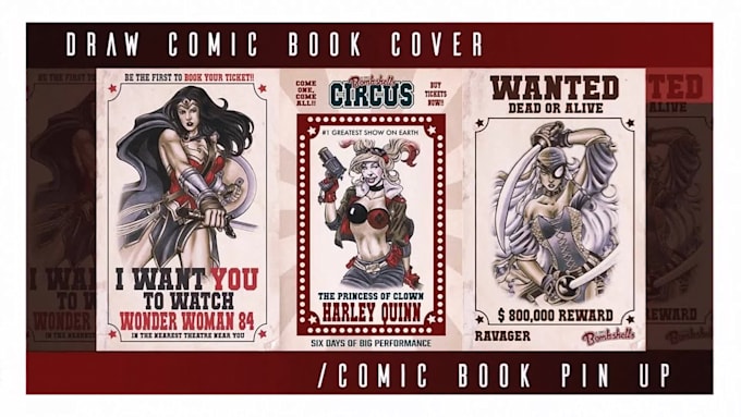 draw an awesome comic book cover illustration for you