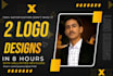do 2 expert minimalist and modern logo creations in 8 hours