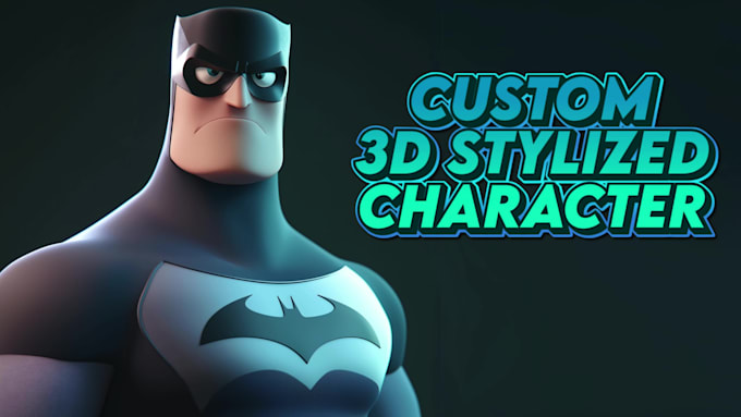 design stylized 3d characters, funko, textured, game, rig, animation, in blender