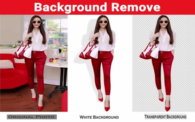 background removal 5 images by clipping path