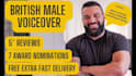 record your script as a british male voice over