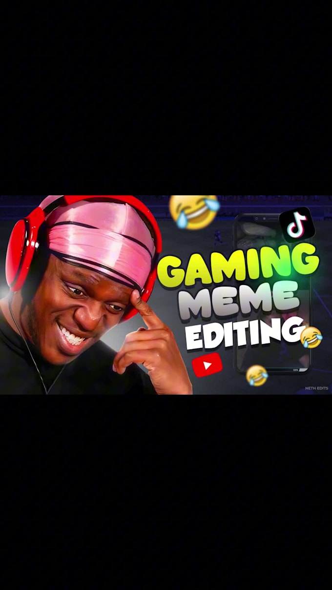 edit your funny gaming video for tiktok, yt shorts and insta
