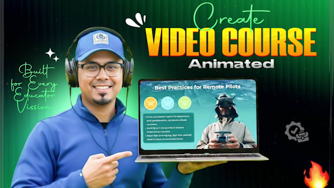 create ai powered interactive elearning video course