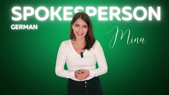 be your german green screen spokesperson